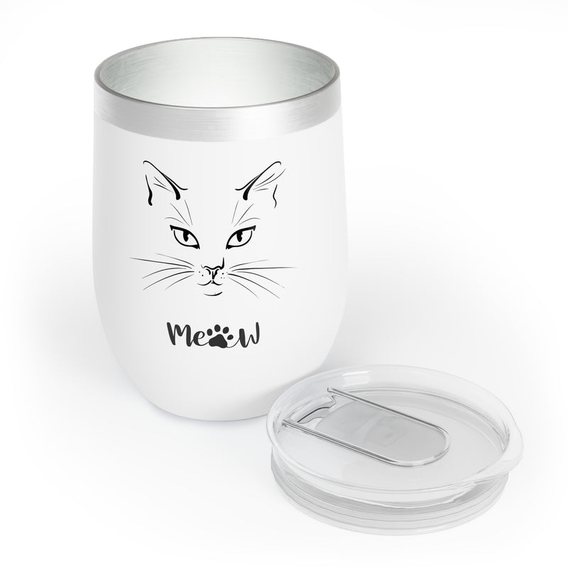 Purrfection in Every Sip: Discover The Cat's Meow Chill Wine Tumbler! 🐱🍷✨