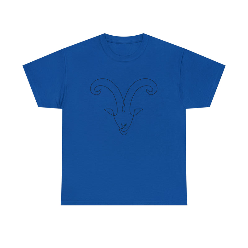 🌟  Embrace Your Cosmic Aries Vibes Zodiac Cosmic Unisex Cotton T-shirt! 🐏👕