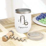 Cosmic Capricorn Chill Wine Tumbler white-Tier1love.com