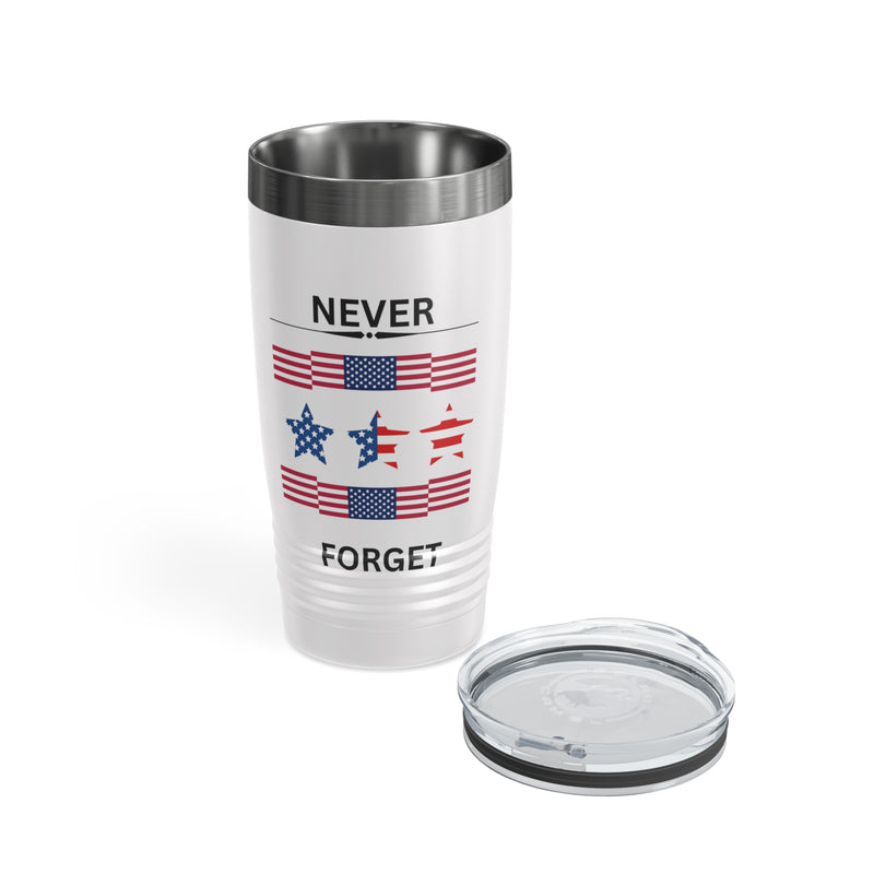 Eternal Remembrance with The Never Forget Memorial Ringneck Tumbler! 🌹💫, 20oz