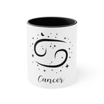 Cancer Zodiac Accent Coffee Mug black-Tier1love.com