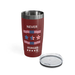 Eternal Remembrance with The Never Forget Memorial Ringneck Tumbler! 🌹💫, 20oz
