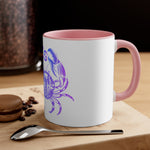 Cancer Sign Accent Coffee Mug: Infuse Your Morning Routine🌟🦀 11oz