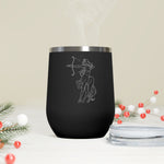 Sagittarius Swag Insulated Wine Tumbler black-Tier1love.com