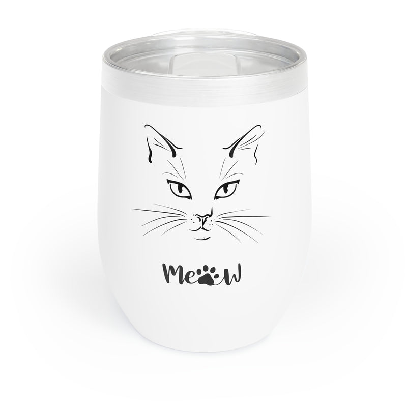 Purrfection in Every Sip: Discover The Cat's Meow Chill Wine Tumbler! 🐱🍷✨