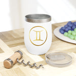 Chill Wine Tumbler white-Gemini Zodiac-Tier 1