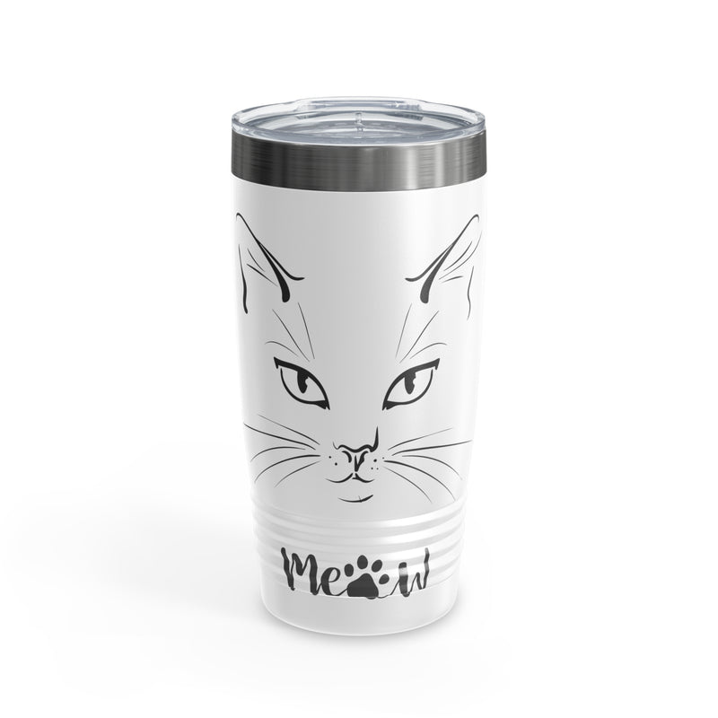 Ringneck Tumbler-Cat's Meow- white-Tier 1