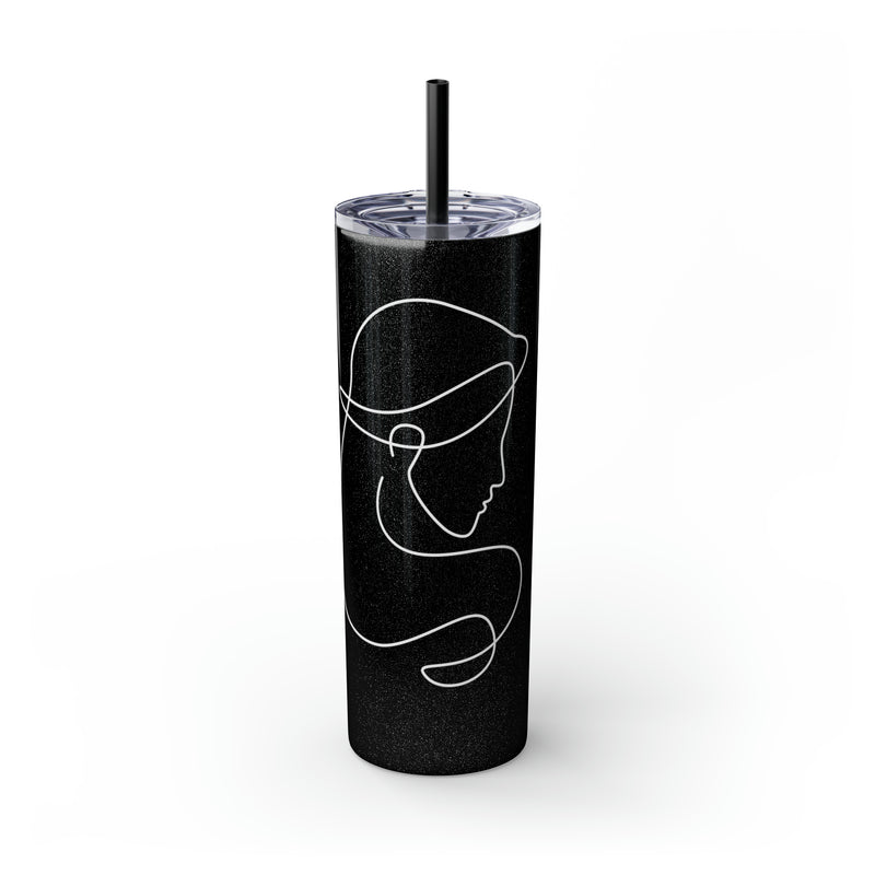 Chic Virgo Zodiac 20oz Skinny Tumbler: Sip with the Stars 🌟