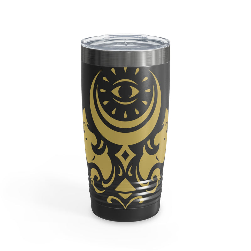 Ringneck Tumbler black-Gemini Zodiac-Tier 1