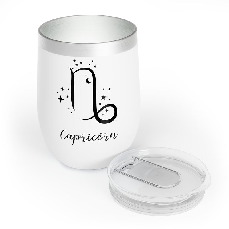 🌌🐐✨ Discover the Cosmic Capricorn Chill Wine Tumbler Extraordinaire! 🍷🪄