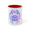 Cancer Sign Accent Coffee Mug: Infuse Your Morning Routine🌟🦀 11oz