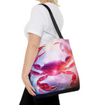 🦀💼 Step up Your Style with the Cancer Crab Design Tote Bag (AOP)! 🌟🛍️