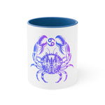 Cancer Sign Accent Coffee Mug: Infuse Your Morning Routine🌟🦀 11oz