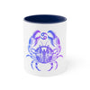 Cancer Sign Accent Coffee Mug: Infuse Your Morning Routine🌟🦀 11oz