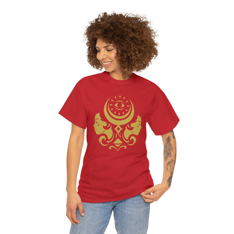 Discover the Mysteries of The Gemini Zodiac Unisex Heavy Cotton Tee ✨🌟