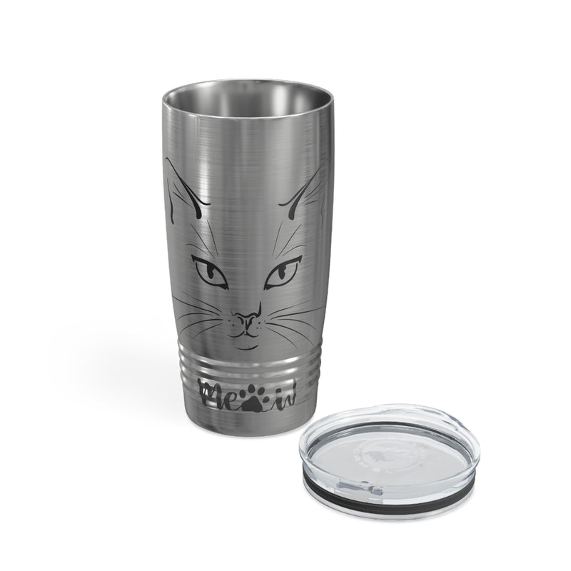 Unleash the Feline Charm: Explore the Cat's Meow Ringneck Tumbler! 🐱✨, 20oz