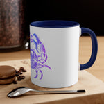 Cancer Sign Accent Coffee Mug: Infuse Your Morning Routine🌟🦀 11oz