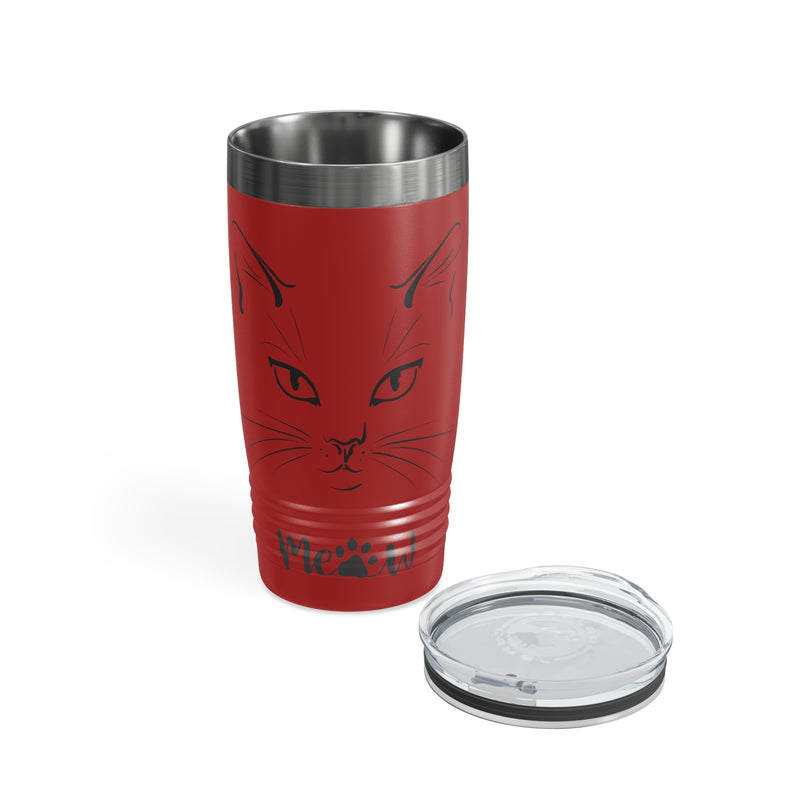 Unleash the Feline Charm: Explore the Cat's Meow Ringneck Tumbler! 🐱✨, 20oz