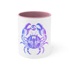 Cancer Sign Accent Coffee Mug: Infuse Your Morning Routine🌟🦀 11oz