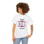 Unisex Heavy Cotton Tee white-Never Forget Memorial-Tier 1