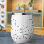 Gemini Twins Wine Tumbler white-Tier1love.com