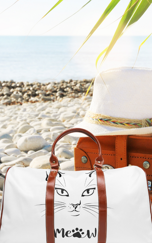 Cat's Meow Travel Bag Waterproof white-Tier1love.com