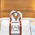 Gemini Goddess Waterproof Travel Bag white-Tier1love.com