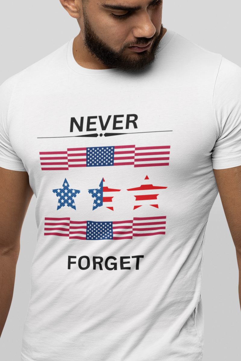 Honor & Remember: The Never Forget Memorial Tee! 🌹👕✨