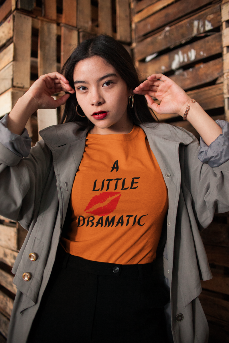 A little Dramatic Unisex T-shirt orange-Tier1love.com