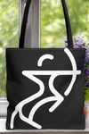 Sagittarius Zodiac Archer Tote Bag black-Tier1love.com