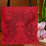 Leo Zodiac Tote Bag red-Tier1love.com