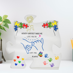 Autism Awareness Puzzle Piece Plaque-Gift for Mom-Tier1love.com