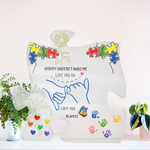 Autism Awareness Puzzle Piece Plaque-Gift for Mom-Tier1love.com