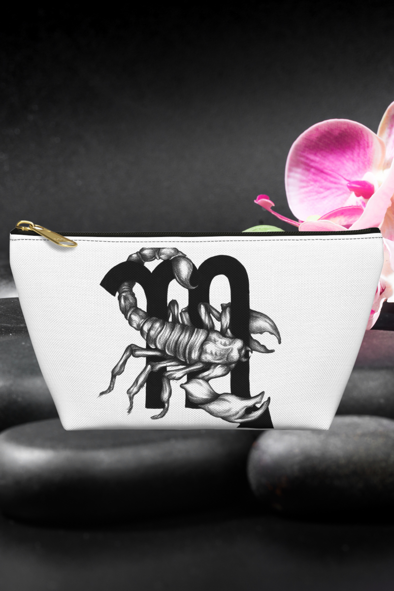 Scorpio Zodiac Accessory Bag white-Tier1love.com