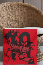 Scorpio Zodiac Sign Tote Bag red-Tier1love.com