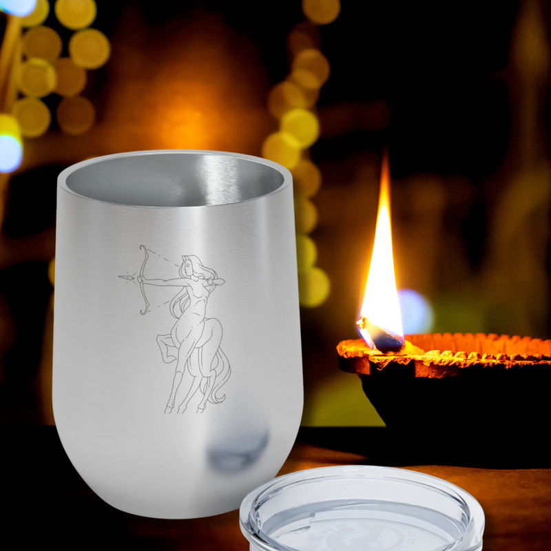 Sagittarius Swag Insulated Wine Tumbler stainless steel-Tier1love.com