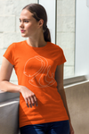 Aquarius Zodiac Heavy Cotton T-shirt orange-Tier1love.com