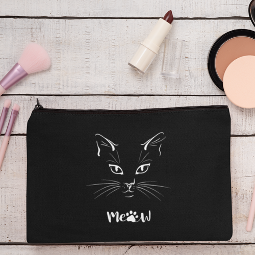 The Cat's Meow Accessory Pouch black-Tier1love.com