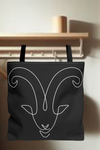 Aries Zodiac Tote Bag black-Tier1love.com
