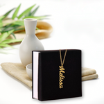 Personalized Vertical Name Necklace gold-Tier1love.com