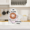 Heart Shaped Acrylic Plaque-Coffee Lover Design-Tier1love.com