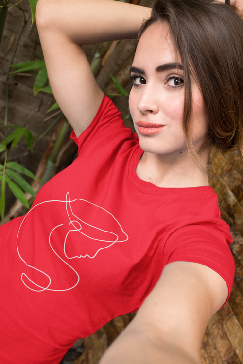 Virgo Vibes Unisex Cotton T-shirt red-Tier1love.com