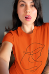 Virgo Vibes Unisex Cotton T-shirt orange-Tier1love.com