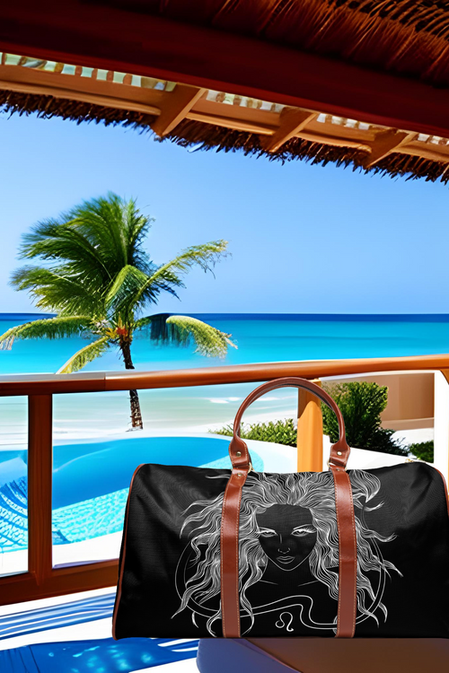 Leo Goddess Waterproof Travel Bag black-Tier1love.com