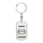 🔑 Embrace Your Inner Power with Gemini Goddess Keychains!