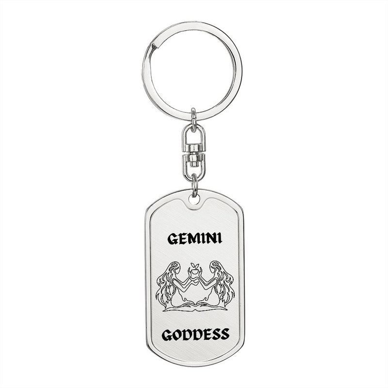 🔑 Embrace Your Inner Power with Gemini Goddess Keychains!