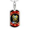 Unlock Your Twin Power: Gemini Twin Dog Tag Keychain