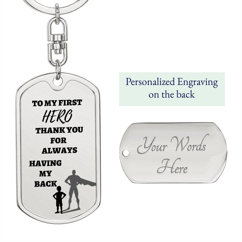 Unlock Your Inner Hero: My First Superhero Dog Tag Keychain