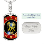 Unlock Your Twin Power: Gemini Twin Dog Tag Keychain