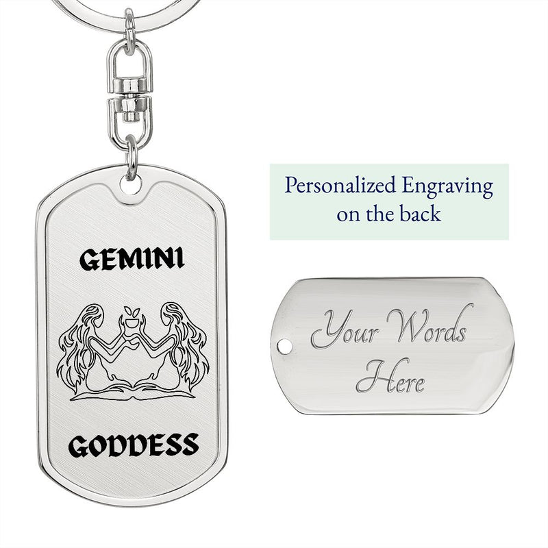 🔑 Embrace Your Inner Power with Gemini Goddess Keychains!